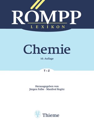 cover image of RÖMPP Lexikon Chemie, 10. Auflage, 1996-1999